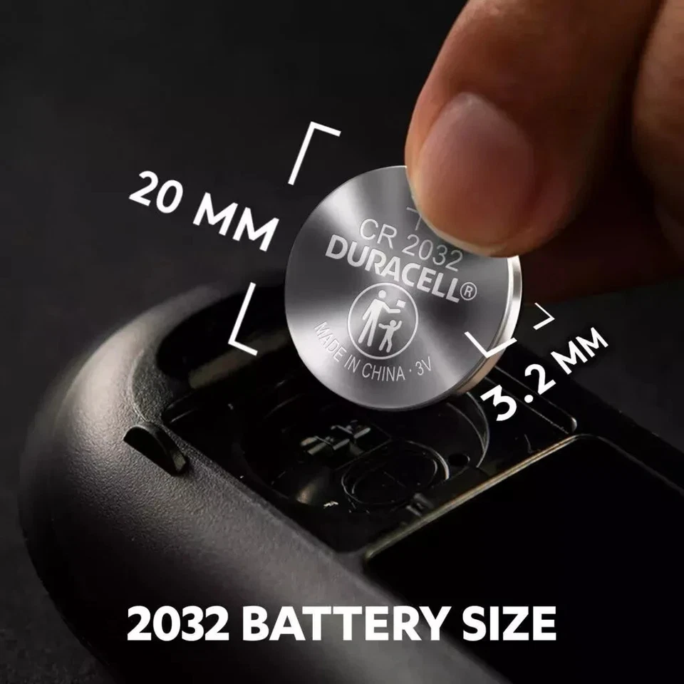 Duracell 2032 Lithium Coin Battery 12 Pack CR2032 3V Child Secure Packaging