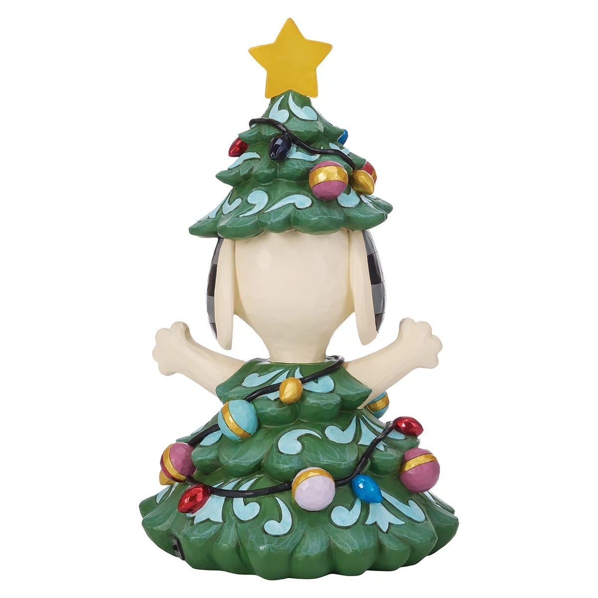 Jim Shore Snoopy Christmas Tree 37cm Peanuts LED Holiday Decor Star Figurine