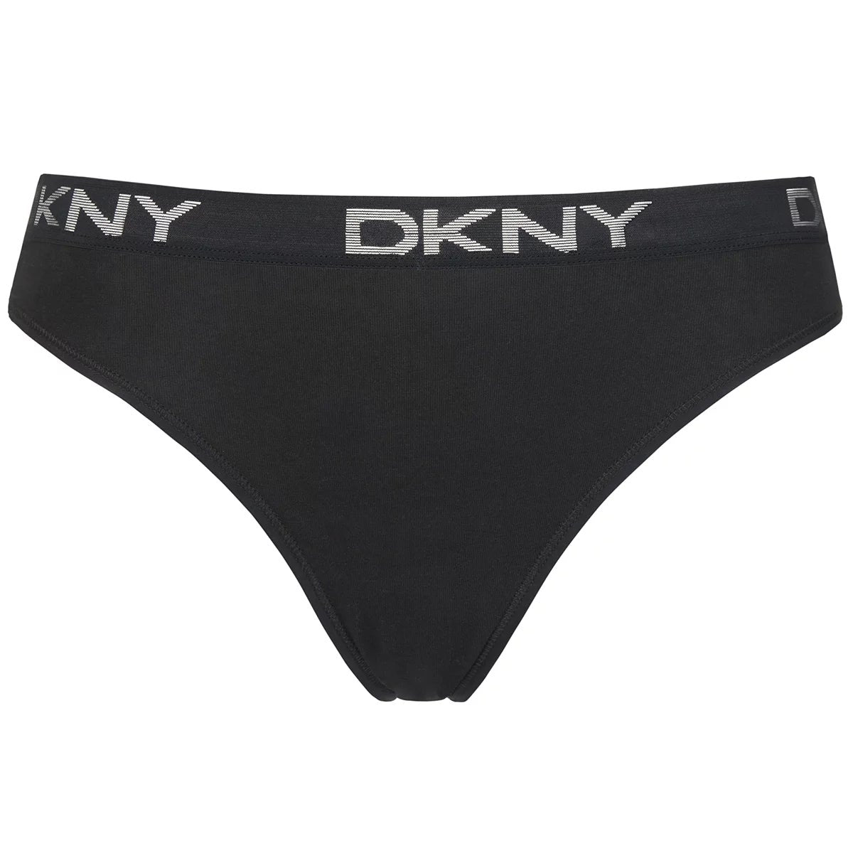 DKNY Women's Bikini Brief 4 Pack Black XL Cotton Stretch Underwear