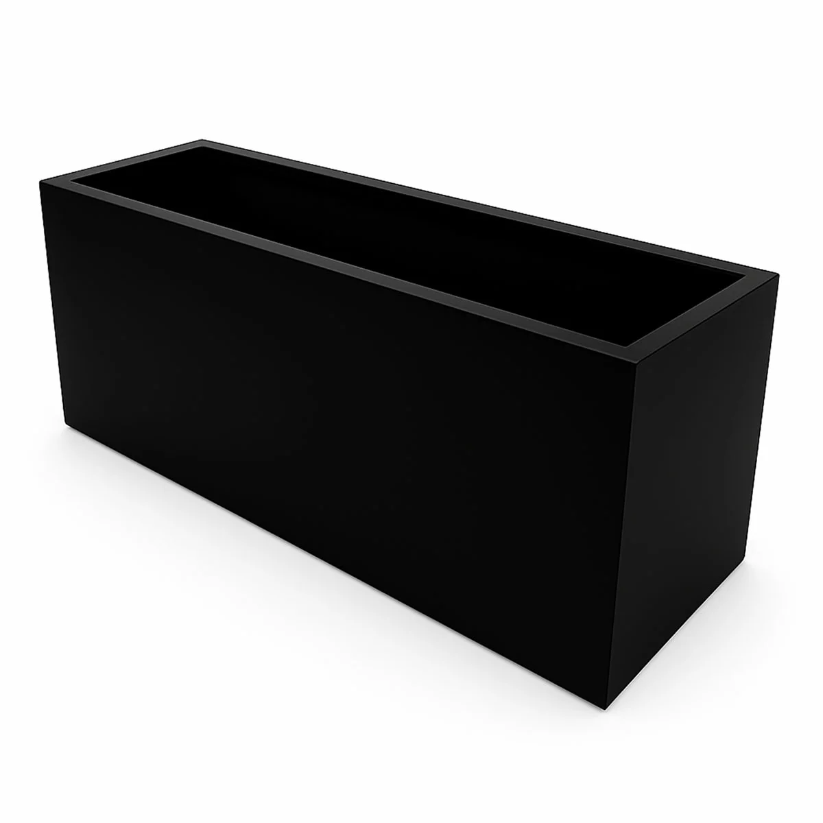 Greenlife Designer Planter Box 900x400x500mm Black Steel Outdoor Garden Planter