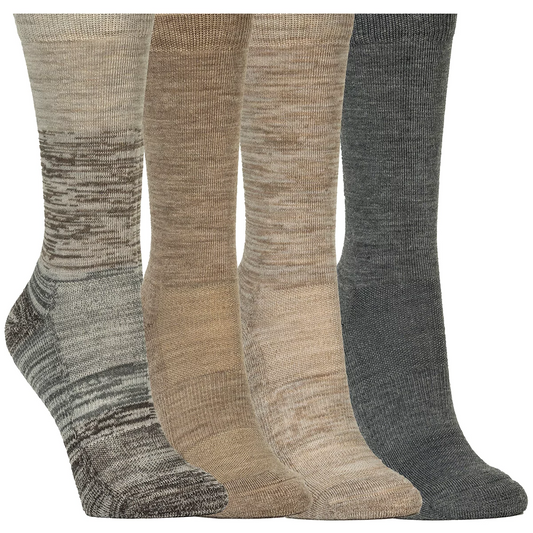 Kirkland Signature Women's Wool Sock 4 Pack Neutral