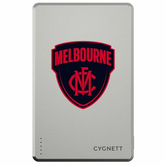 Cygnett 5K Slim Mag Power Bank Melbourne Demons 5000mAh Wireless CY5369PBCHE