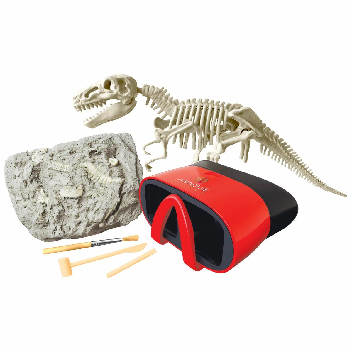 Abacus Dinosaurs VR Gift Box T Rex Fossil Dig Kit Interactive DK Book 8+