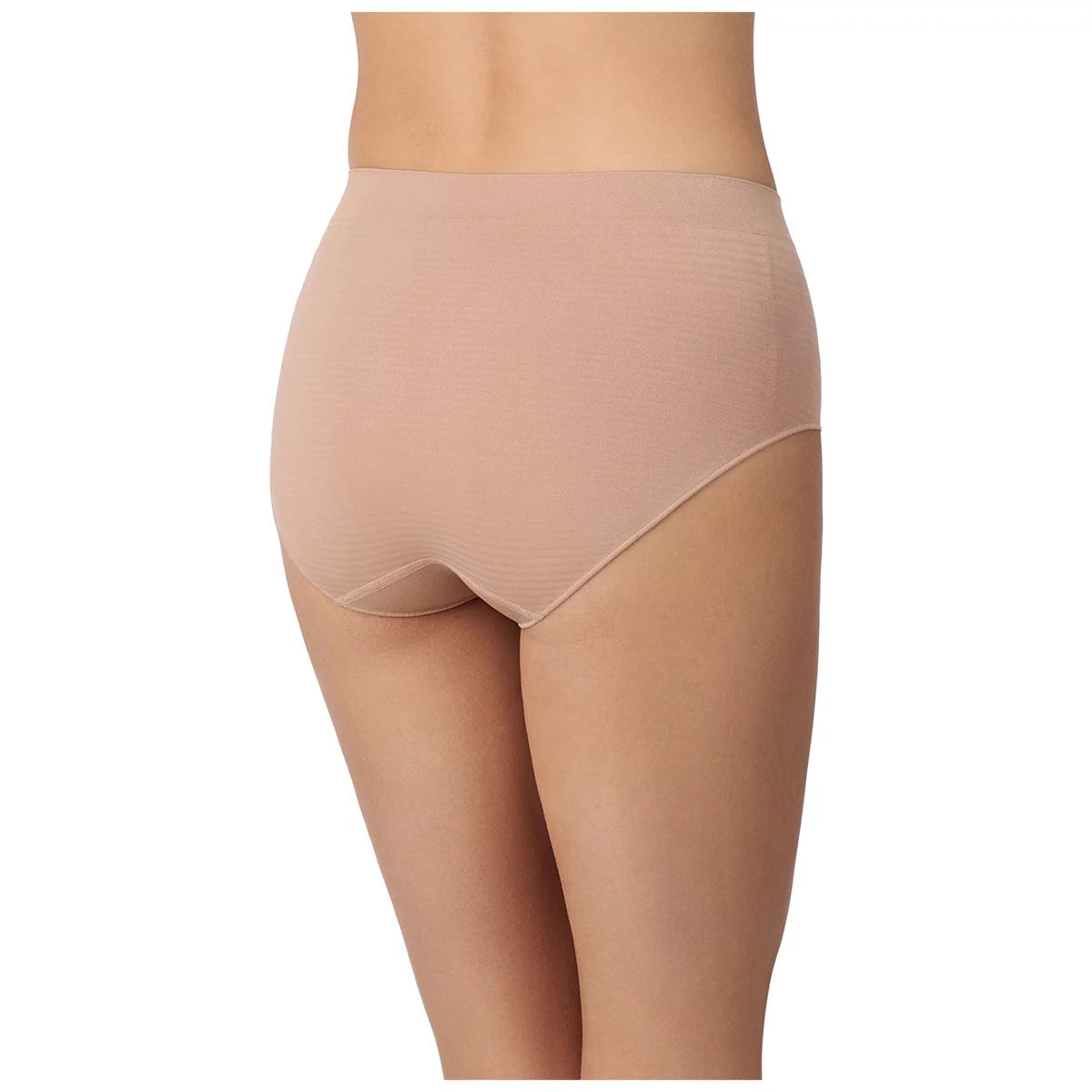 Carole Hochman Womens Seamless Briefs 5 Pack XL Black Nude Full Coverage