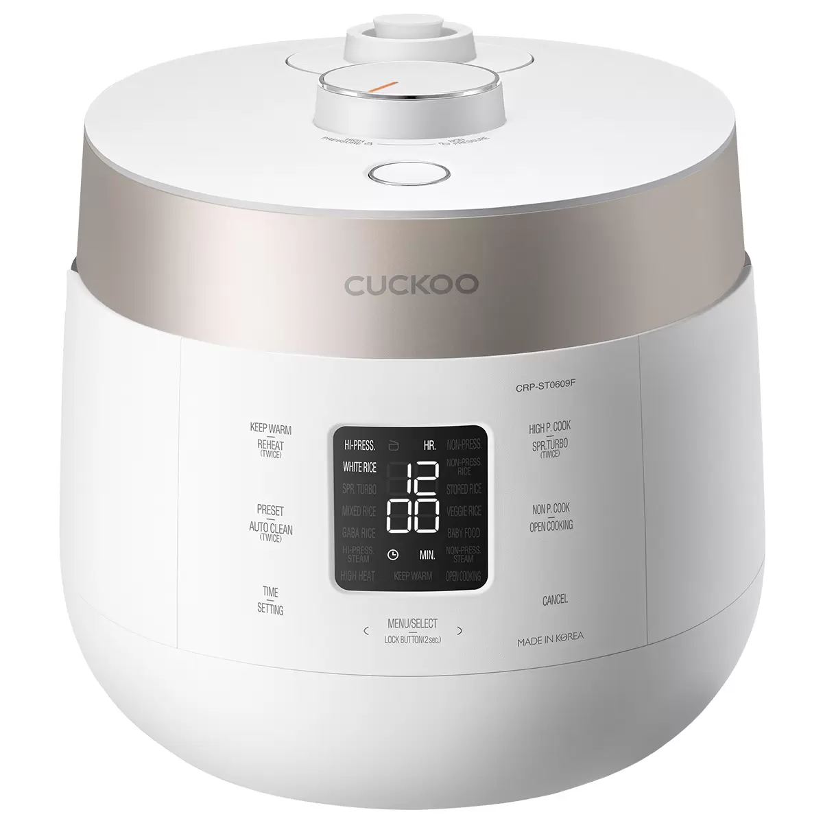 Cuckoo 6 Cup HP Twin Pressure Rice Cooker CRP-ST0609F Smart Multi Cooker