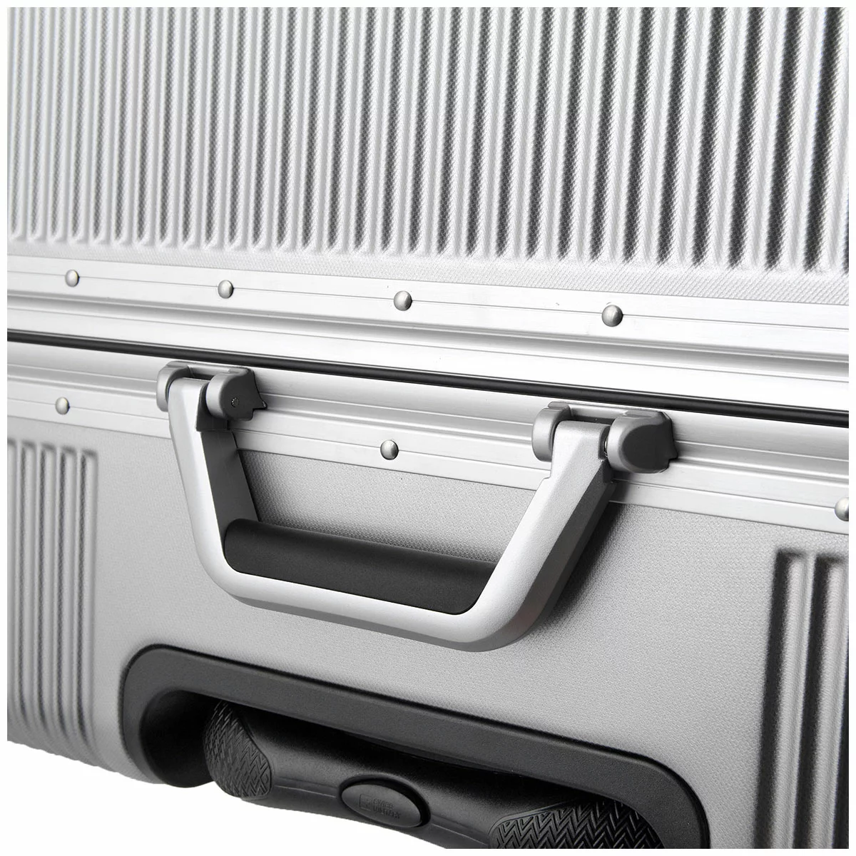 Swiss Military Premium Large Luggage 71cm Chrome Silver TSA Lock Hard Shell Suit