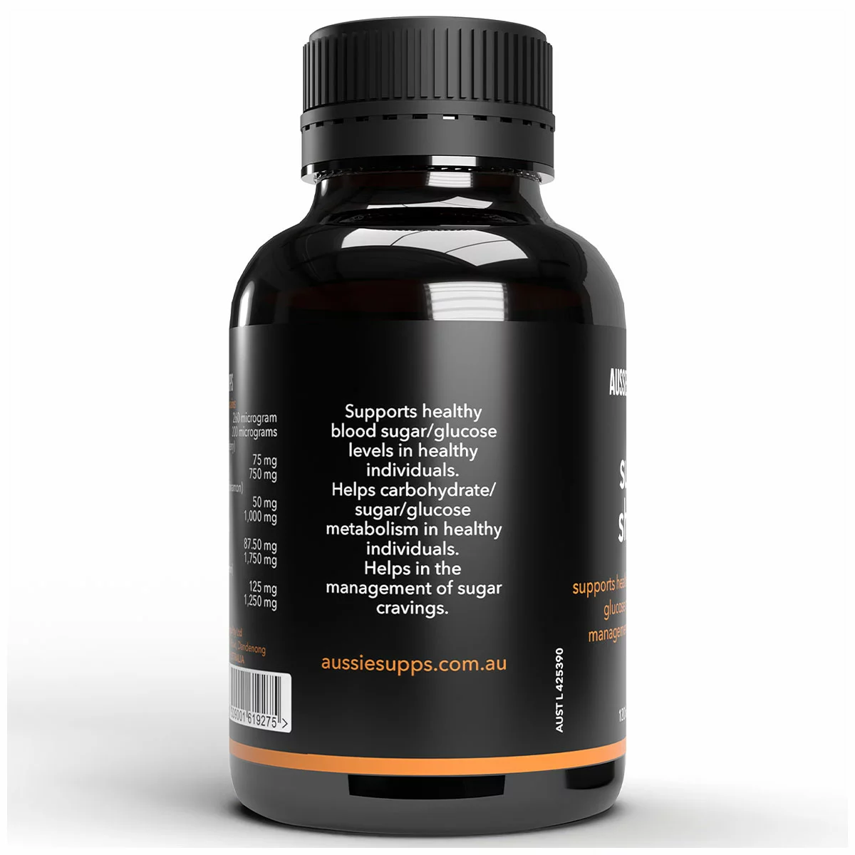 AussieSupps Sugar Shield Capsules 120 Count Healthy Blood Sugar Support Formula