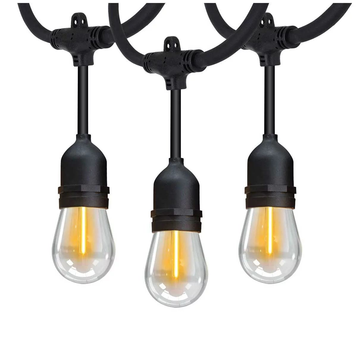 Feit Electric 14.6m LED Filament String Lights Outdoor Patio Garden Lighting