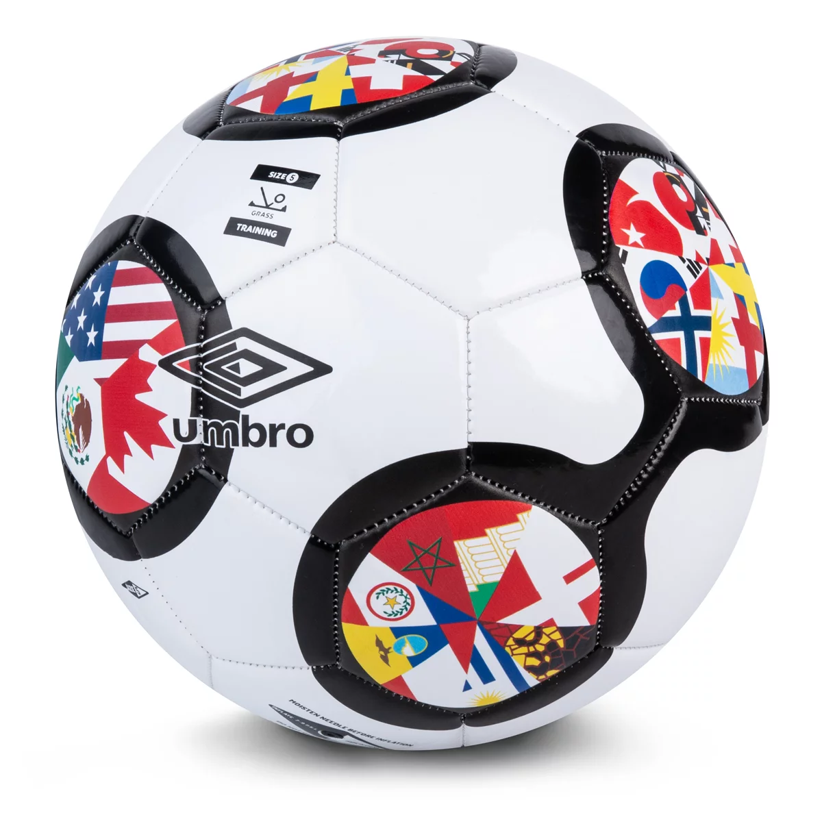 Umbro Flags of the World Ball Size 5 Soccer Football Recreational Training Ball
