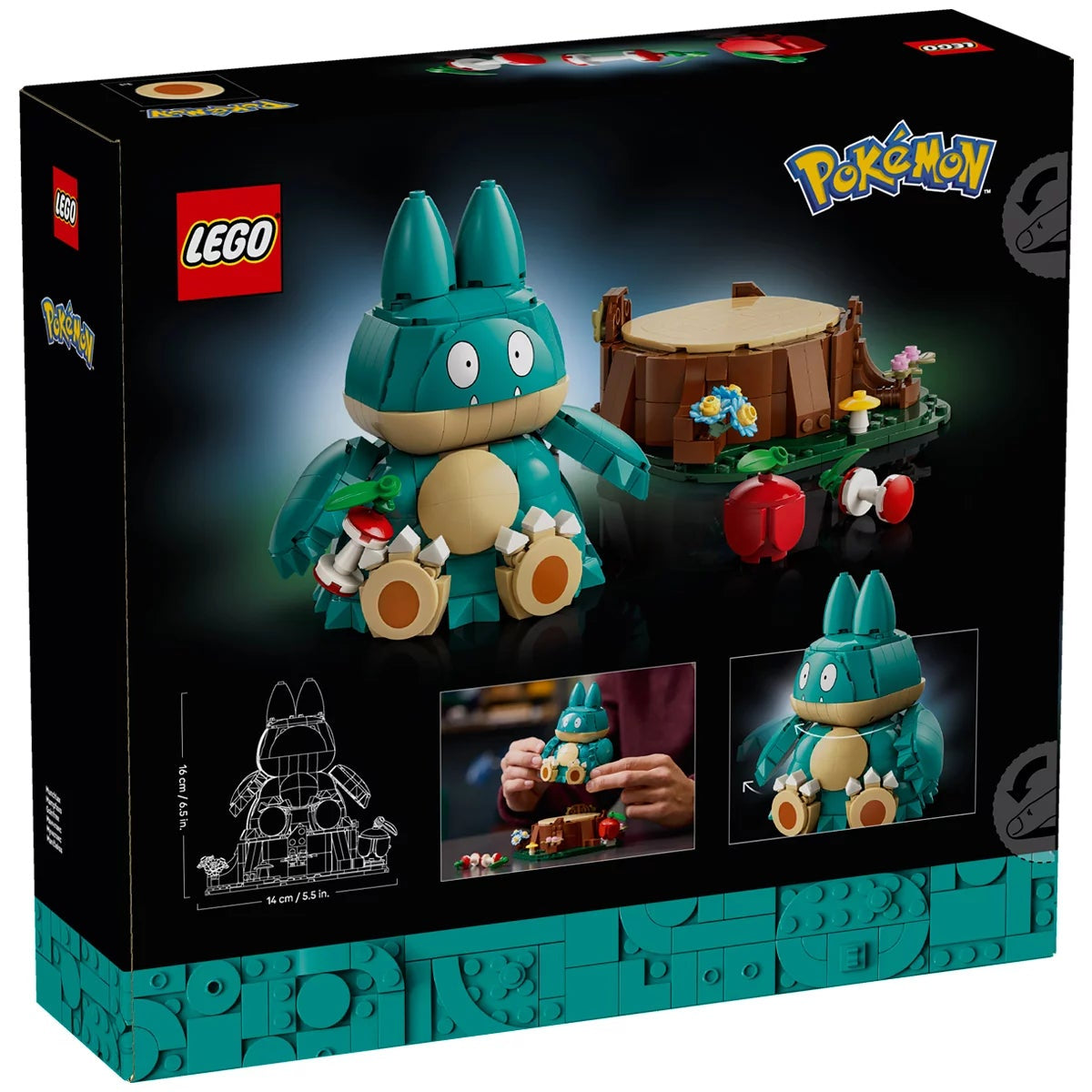 LEGO Munchlax Pokémon 72150 757pc Building Set Posable Display Figure