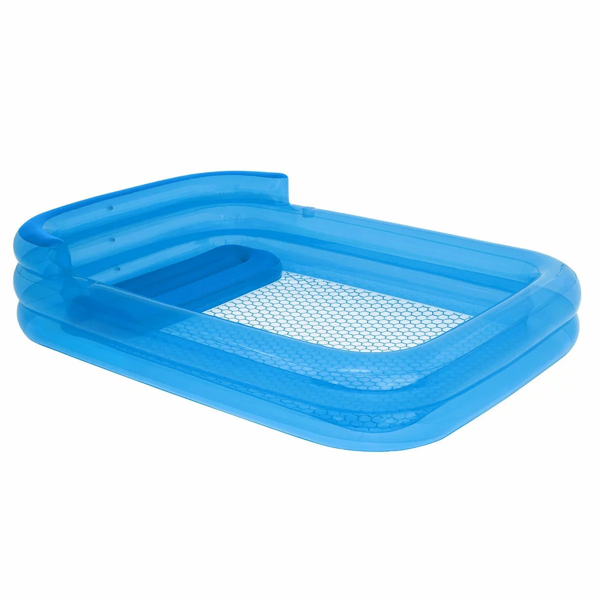 H2OGO Inflatable Family Pool 3m x 2.1m Bench Seat Cup Holders & 1280L Capacity