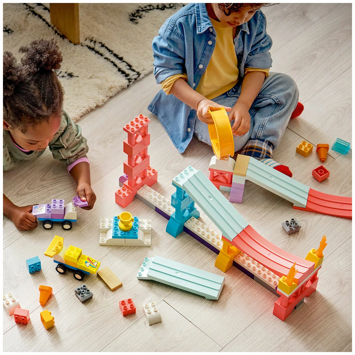 LEGO DUPLO Town 3 In 1 Creative Ramps with Vehicles 10478 111 Pieces