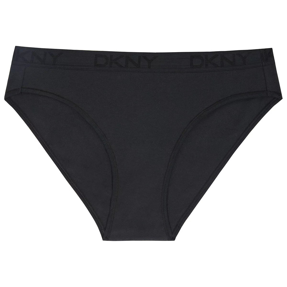 DKNY Women's Bikini Brief 4 Pack White Black Medium Soft Stretch Cotton