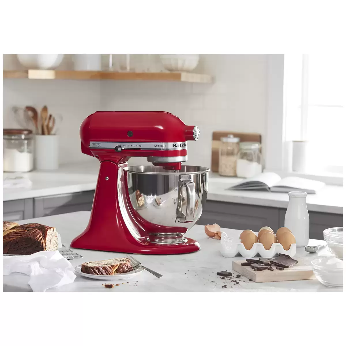 KitchenAid 4.8L Artisan Stand Mixer KSM150 Empire Red with Accessories