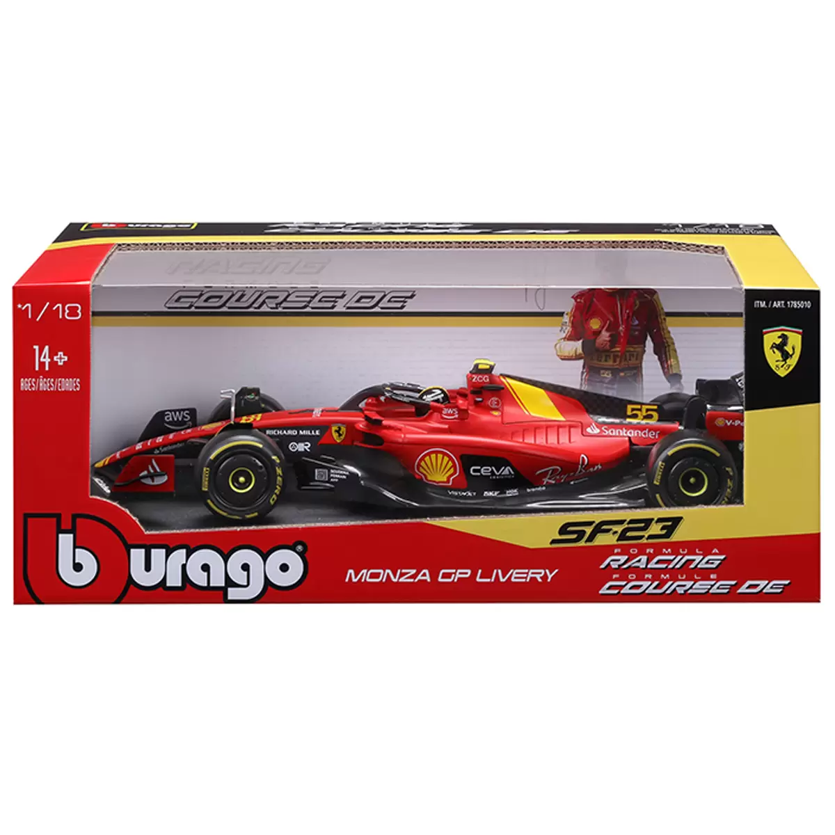 Maisto 1:18 Scale Formula 1 Diecast Cars Ferrari SF-23 2023 Monza Carlos Sainz Free Shipping