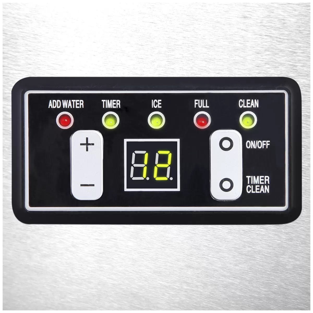 Devanti Stainless Steel Commercial Ice Maker 60kg Ice Machine LED Control