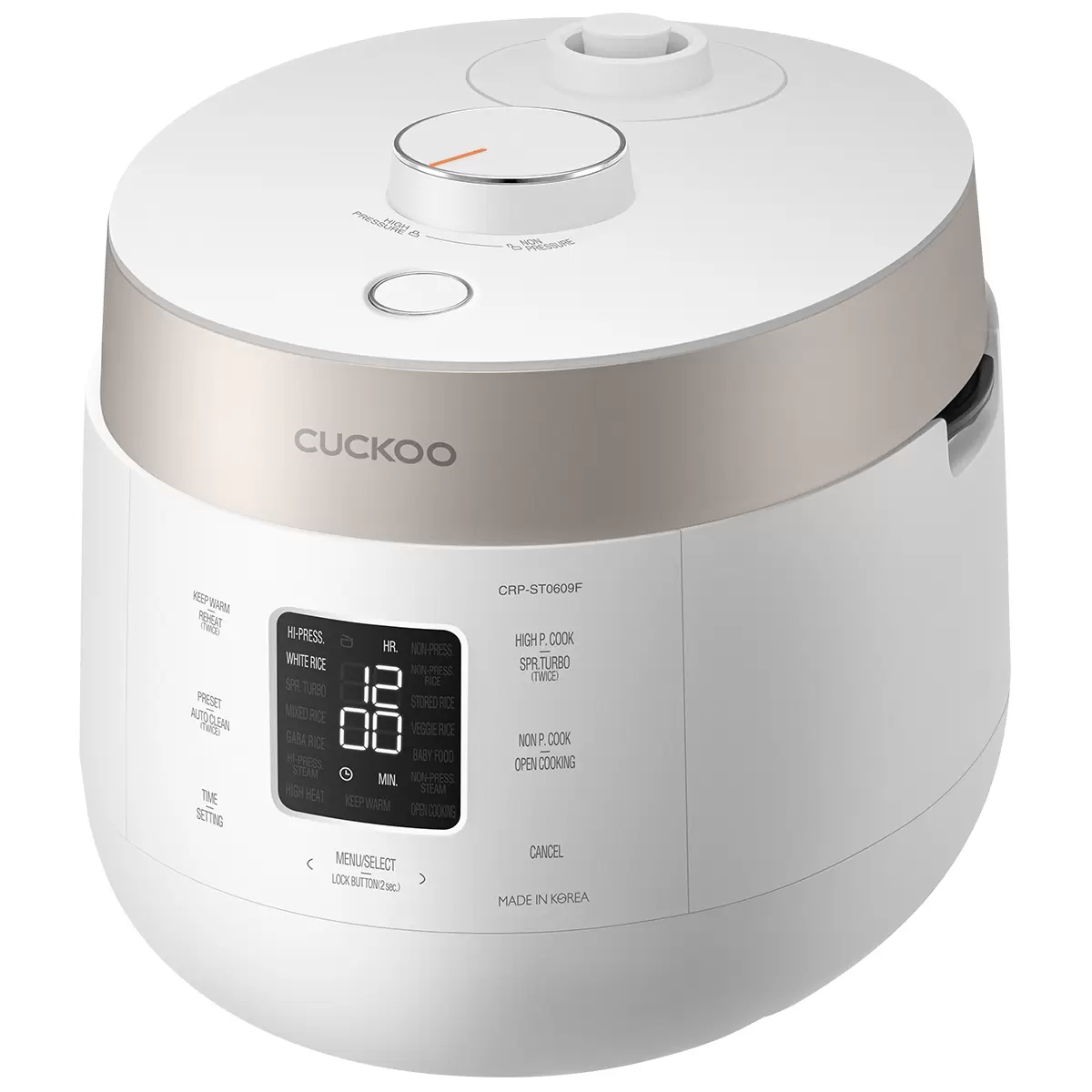 Cuckoo 6 Cup HP Twin Pressure Rice Cooker CRP-ST0609F Smart Multi Cooker