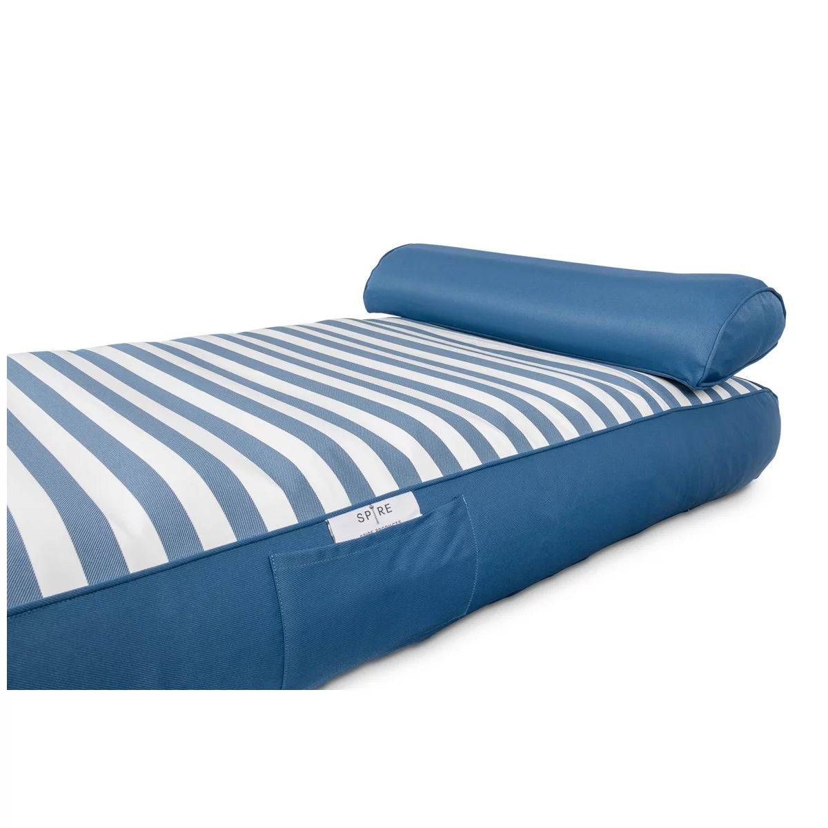 Spire Adalus Luxury Pool Lounge Blue Stripe Inflatable 190cm 200kg 2 Air Chamber