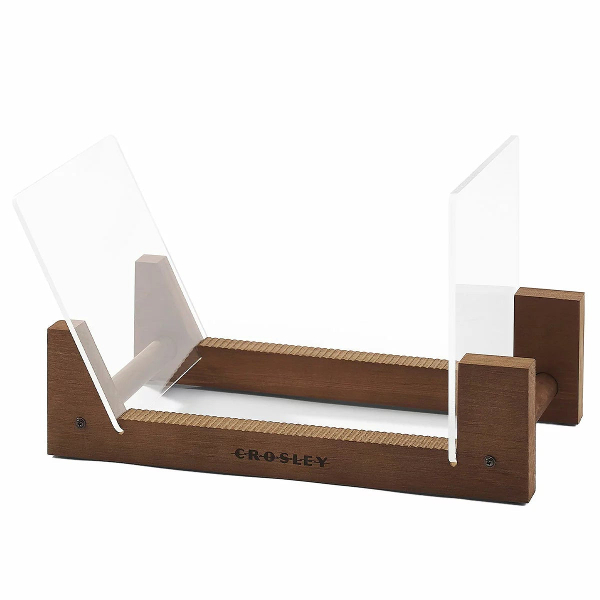 Crosley Vinyl Record Holder Display Stand Wood Acrylic CRAC1049A-NA