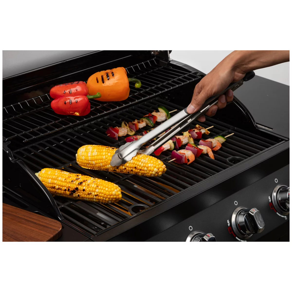 Prepworks Heads Up Cooking Tongs 5 Piece Set Stainless Steel Kitchen Tongs