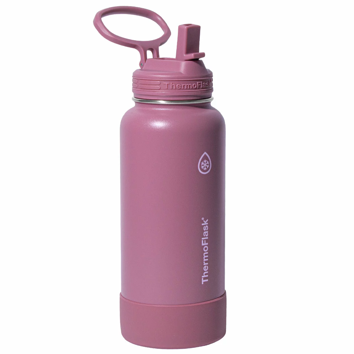 ThermoFlask Stainless Steel Bottles 950ml 2 Pack Black Red Insulated BPA Free