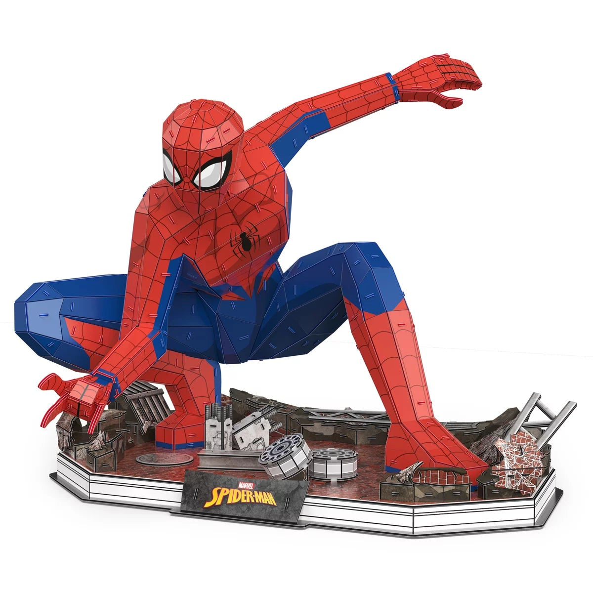 4D Build Marvel Spider-Man 3D Puzzle Model Kit with Display Stand