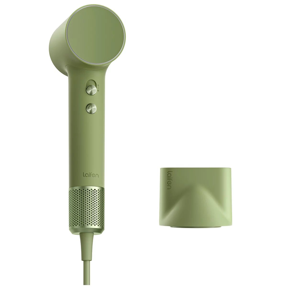Laifen Mini High Speed Hair Dryer Green 1100W Ionic Lightweight Travel