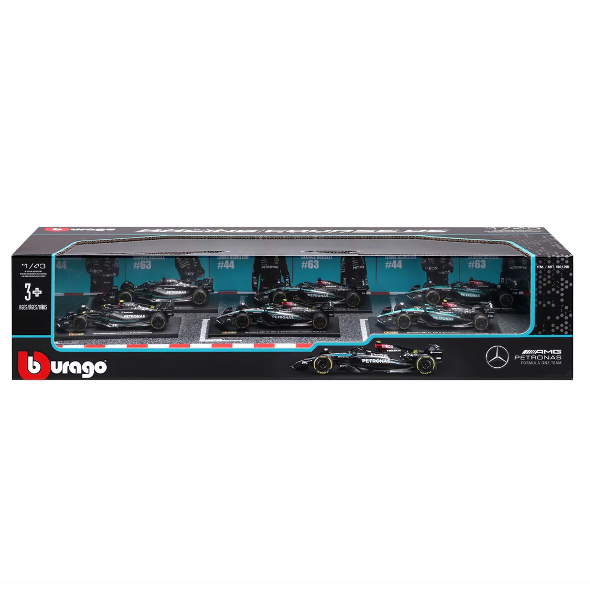 Maisto 1:43 Mercedes Formula Racing Die Cast 6 Pack 2026 Collectible Cars