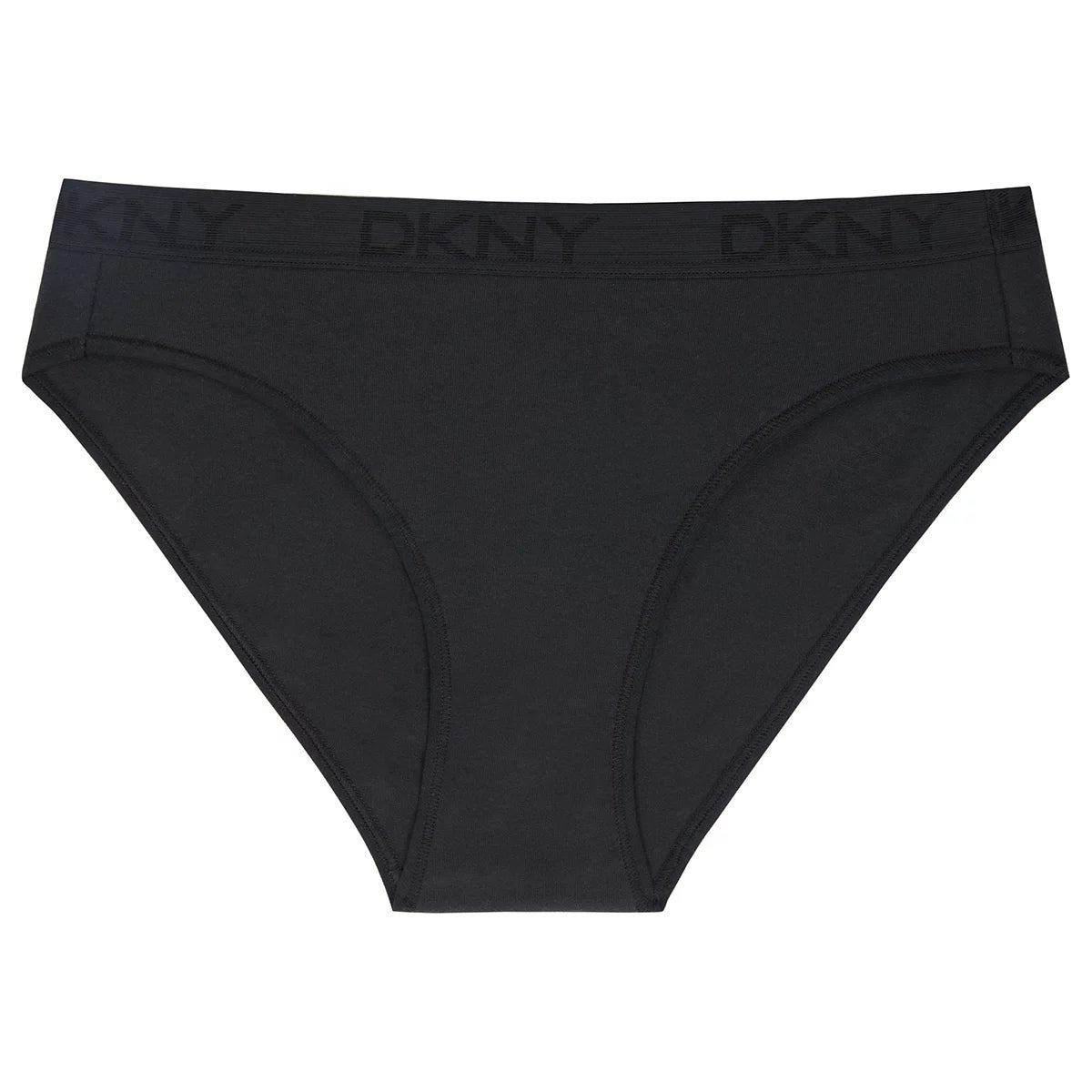 DKNY Women's Bikini Brief 4 Pack Black Medium Cotton Stretch Underwear