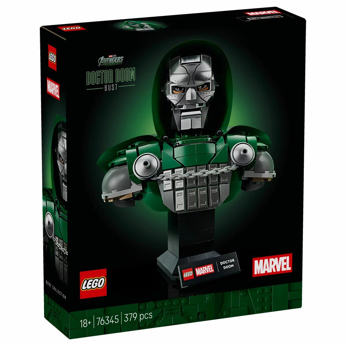 LEGO Marvel Doctor Doom Bust 76345 Adult Collectible Display Set 379-Piece