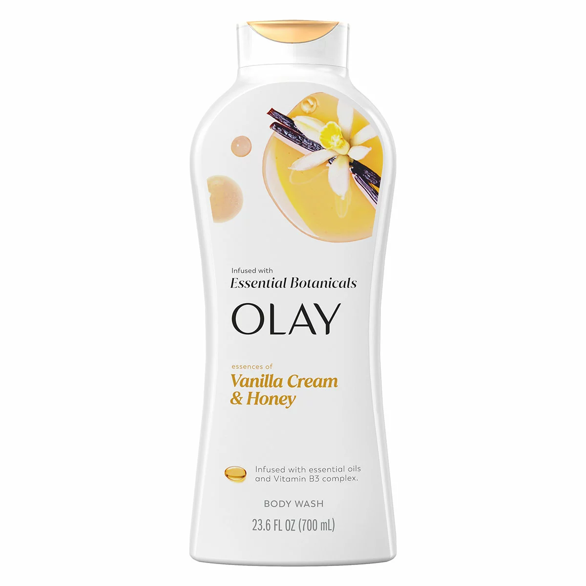 Olay Essential Botanicals Body Wash 3 x 700ml Moisturising Vitamin B3 Complex