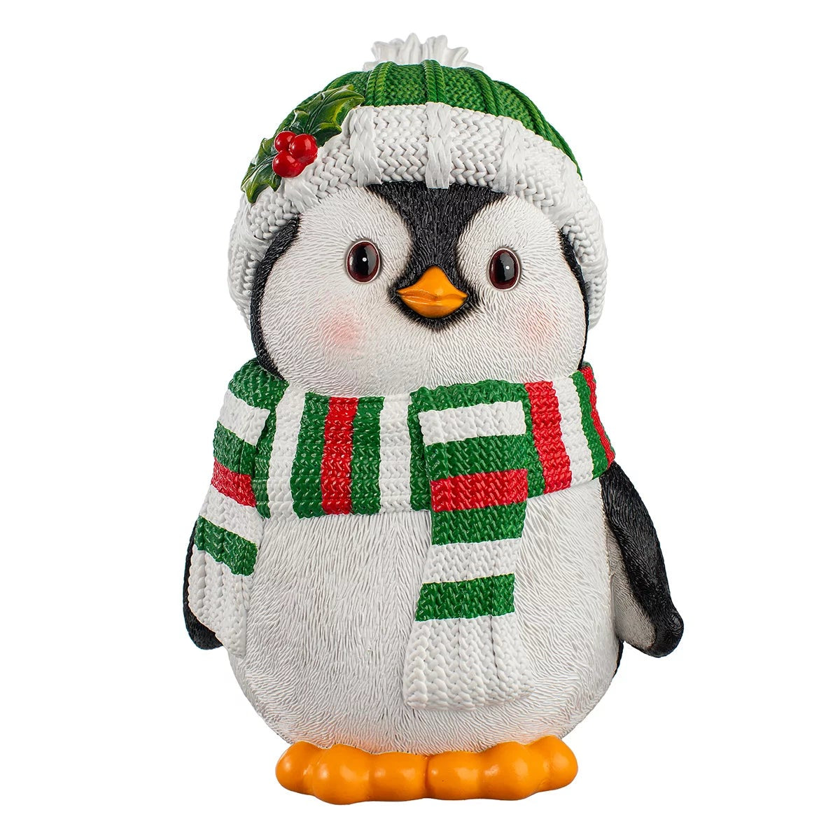 3 Piece Christmas Penguin Statue Set 30.5cm Festive Holiday Home Decoration