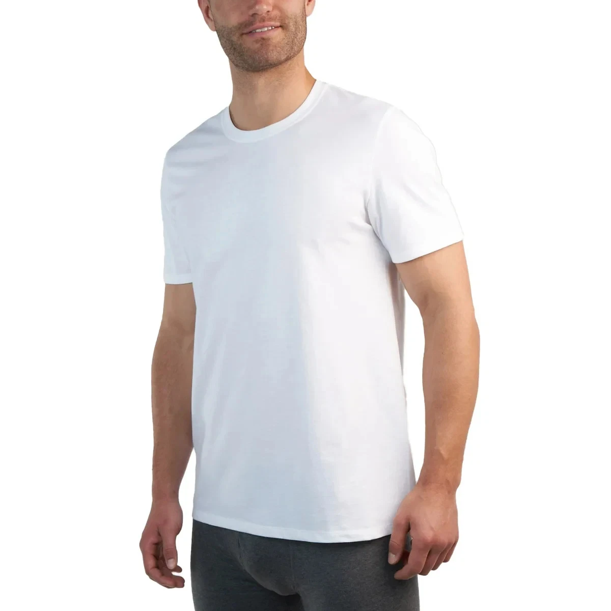 Kirkland Signature Men's Crew Tee Shirt 6 Pack X-Large- White