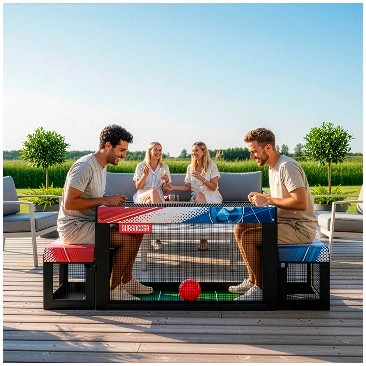 Subsoccer C3 Bench Soccer Game Indoor Outdoor Football Table Family Fun Game