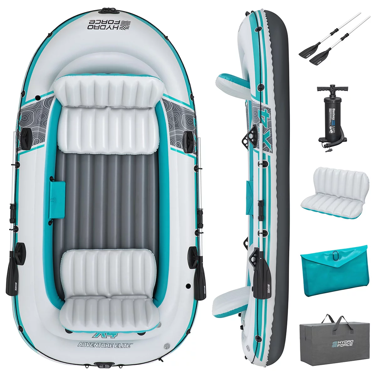 Bestway Hydro-Force Adventure Elite X4 Inflatable Raft Set 3.15m