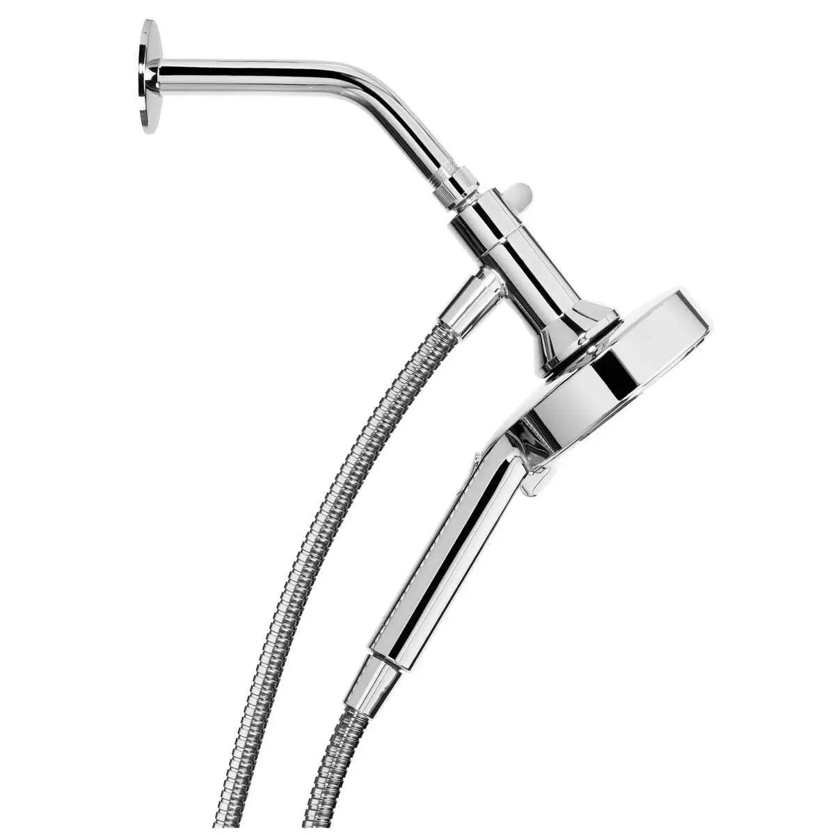 Brondell Powerspray Shower Adjustable Head 5 Spray Dual Docking Chrome Handheld