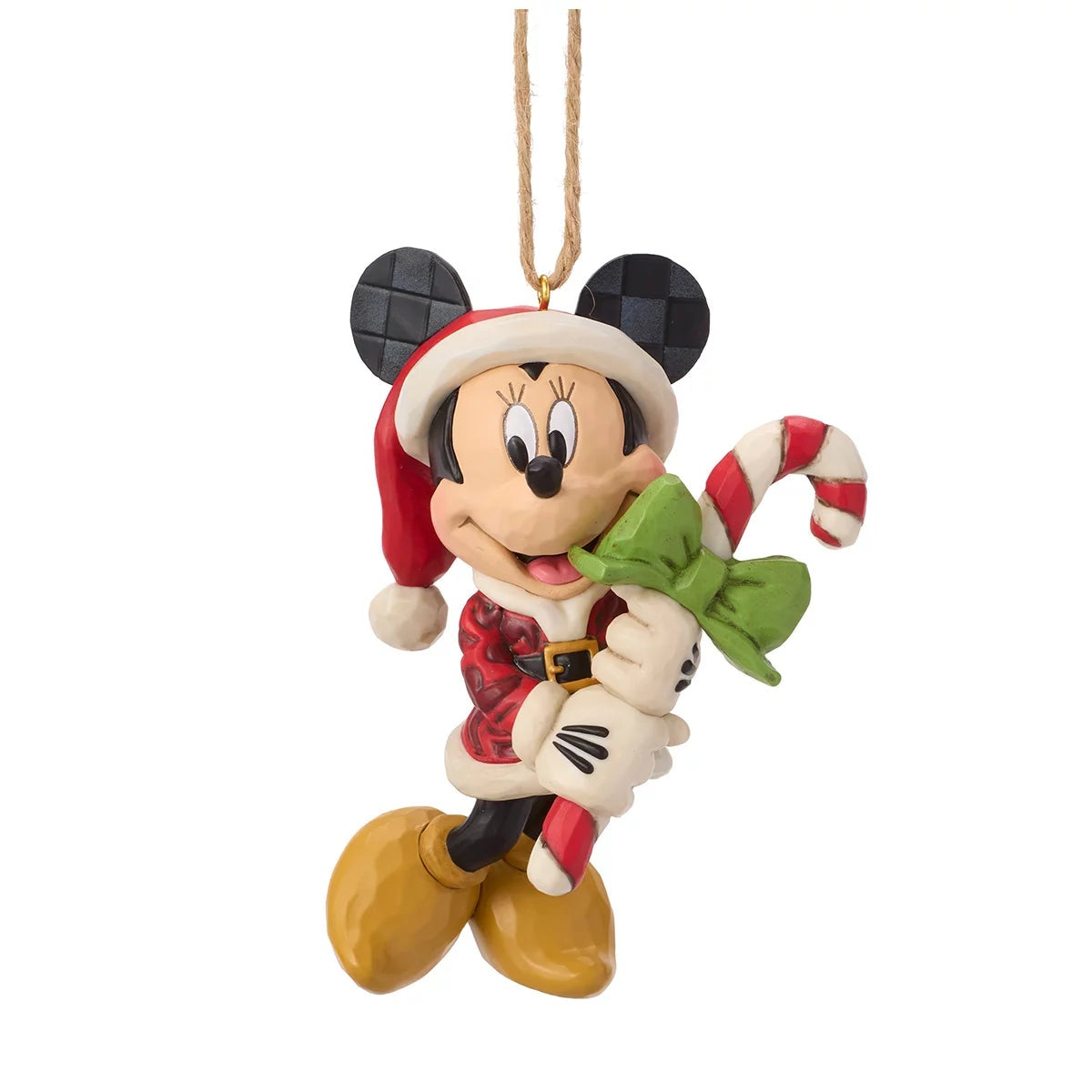 Jim Shore Mickey Friends 4 Piece Hand Painted Christmas Ornaments