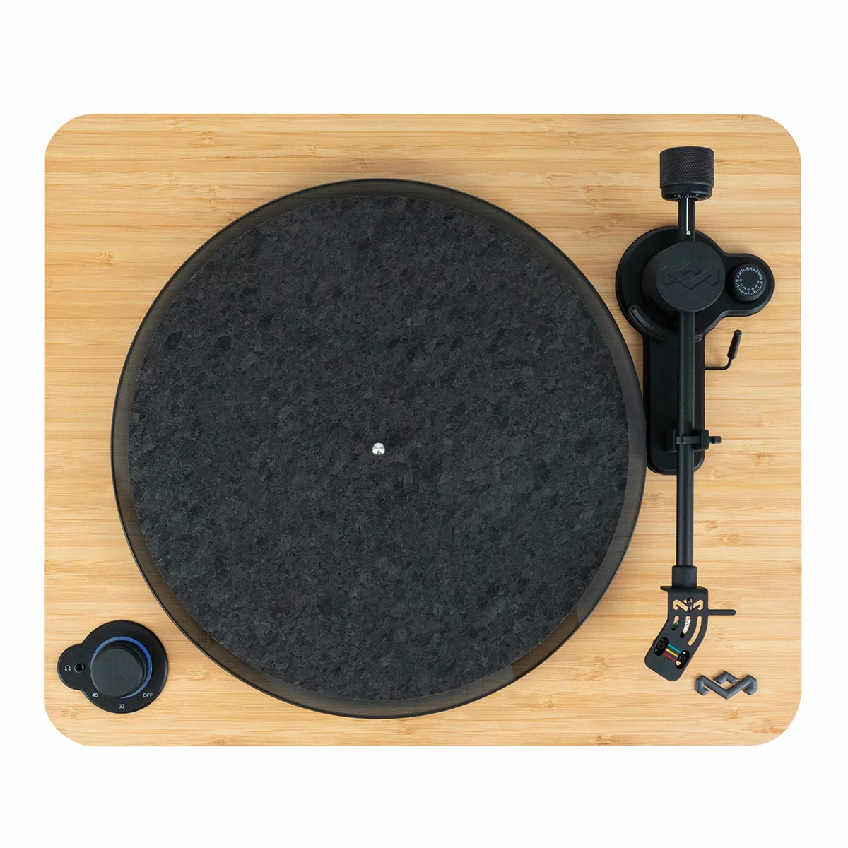 House of Marley LUX Wireless Turntable AT95E Bluetooth USB Record Player