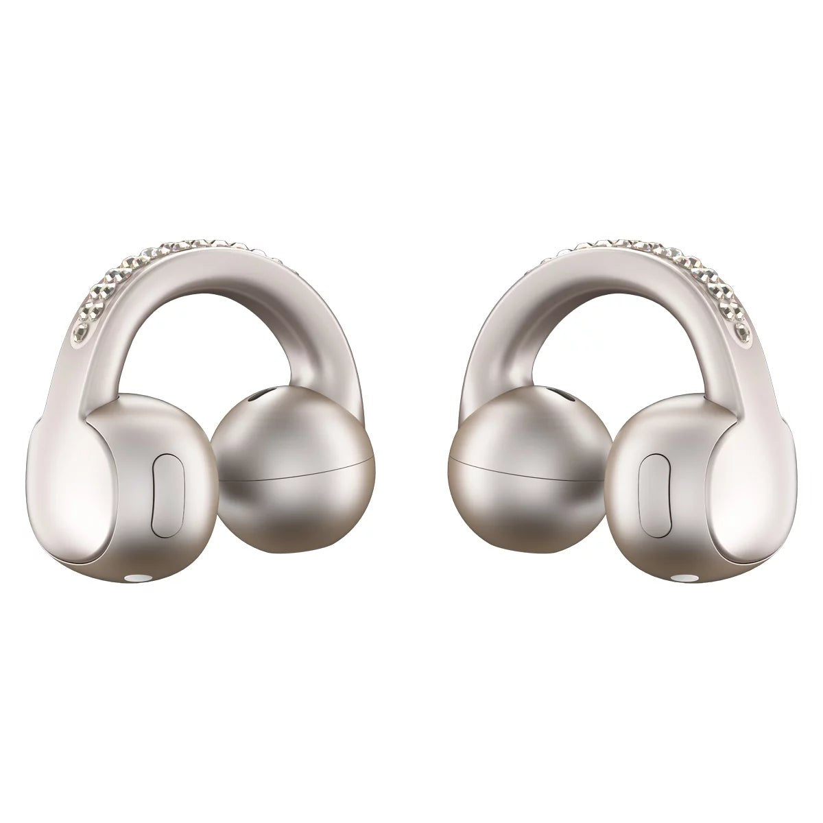 Moto Buds Loop French Oak Swarovski Crystals Open Ear Wireless Earbuds Bose