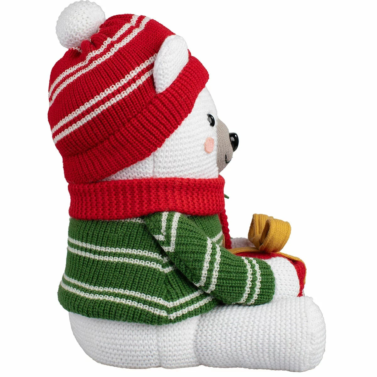 Christmas Knit Moose & Polar Bear 2 Piece Set 40.6cm Shelf Decor Figurines