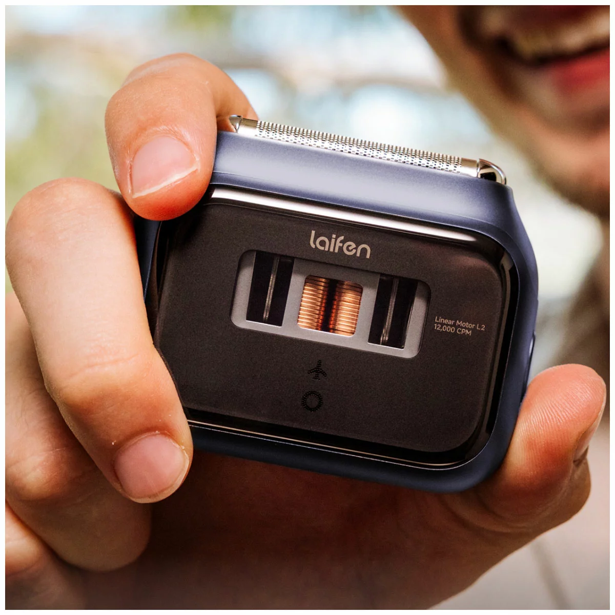 Laifen P3 Pro 3-Blade Electric Shaver Gift Box Royal Blue - Fast Charging