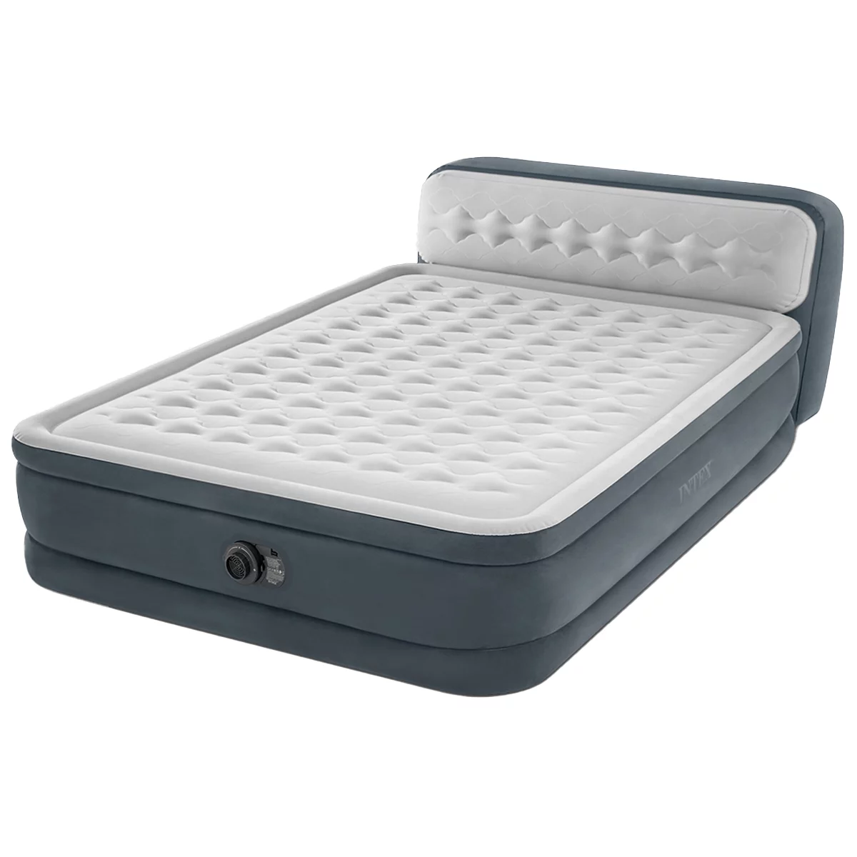 Intex Queen Ultra Plush Headboard Airbed with Internal Pump