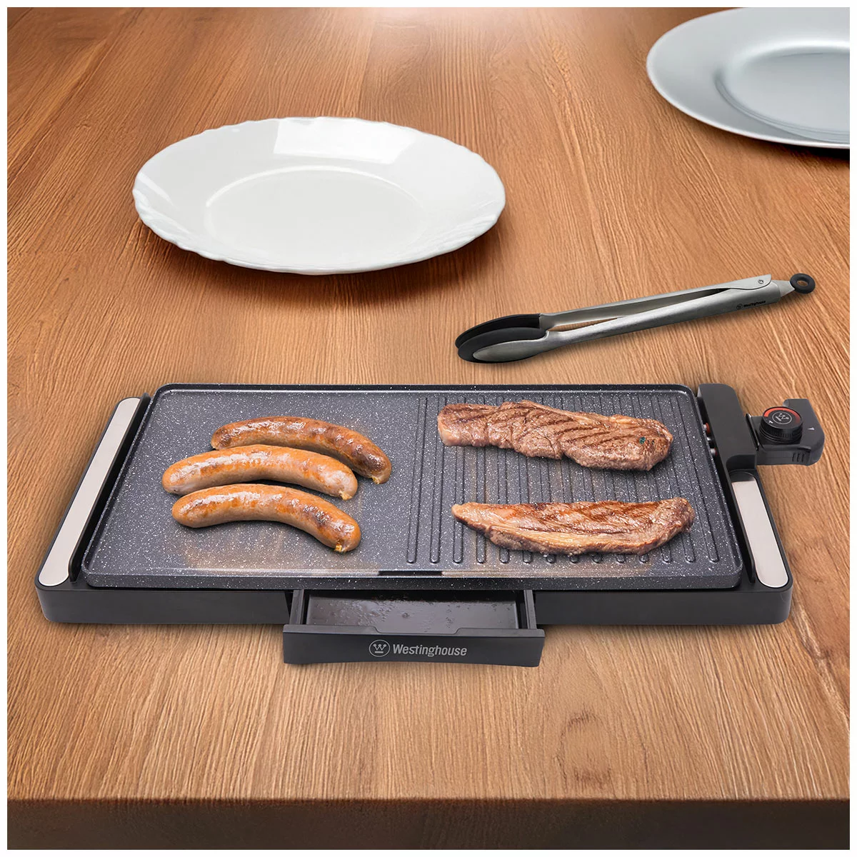 Westinghouse Electric Grill Black WHEG01K Black With Non-Stick Coating
