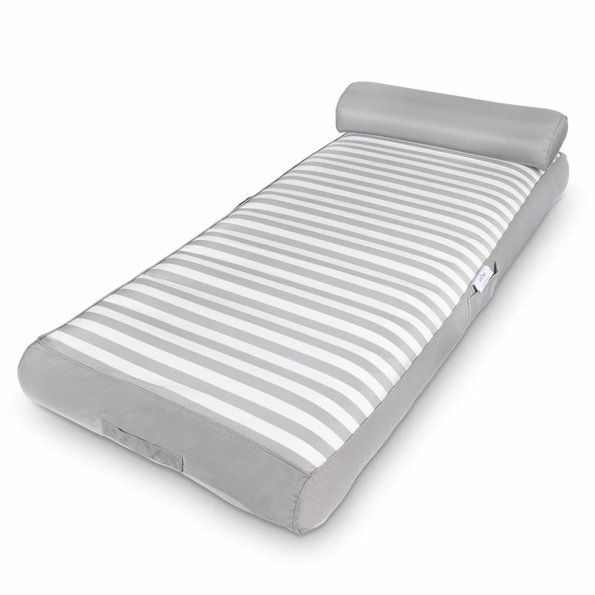 Spire Paradisus Inflatable Pool Lounge Grey Stripe Olefin 200kg Capacity