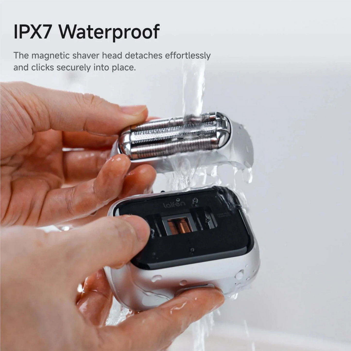 Laifen P3 Pro 3-Blade Electric Shaver Blue Waterproof USB-C Rechargeable Razor