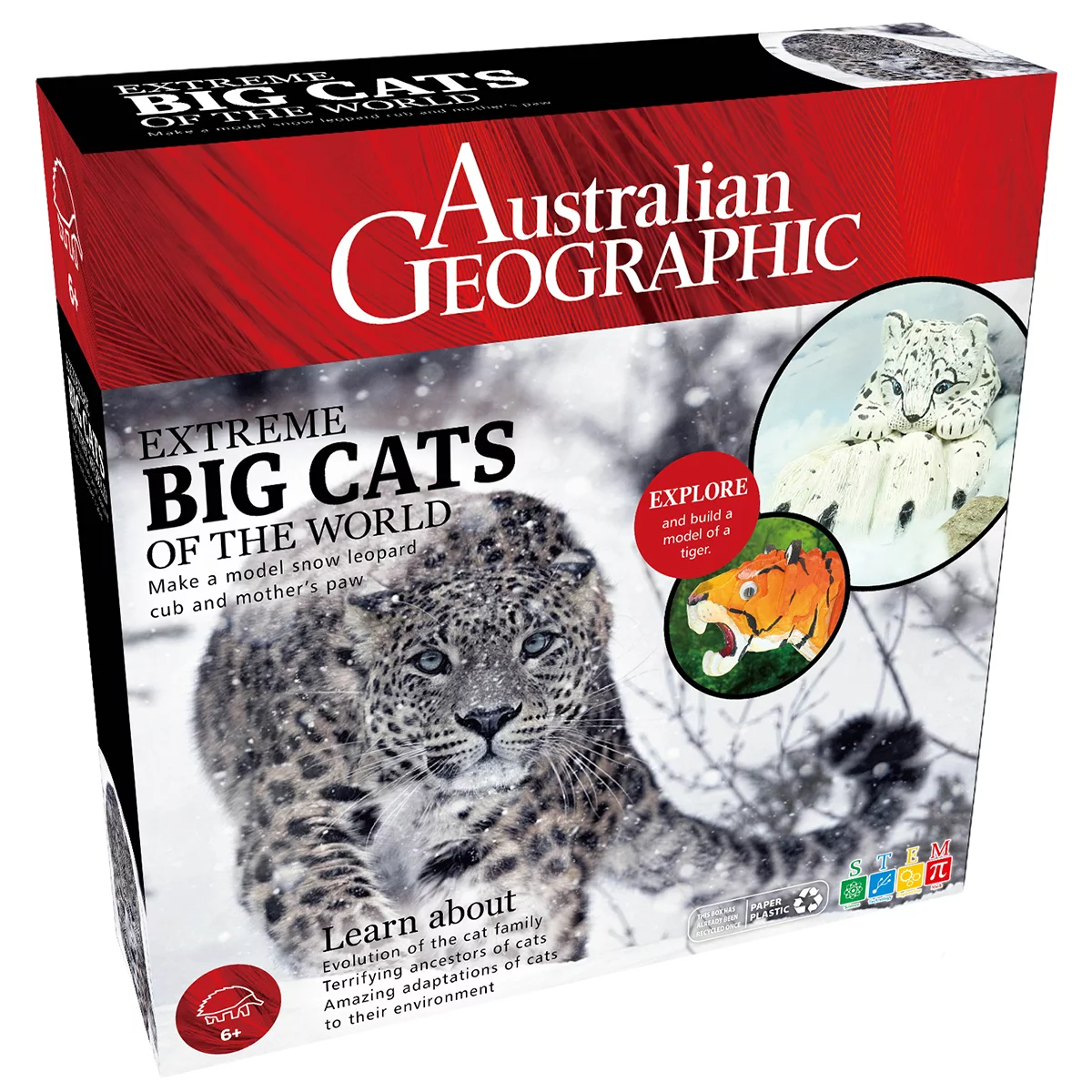 Australian Geographic Extreme Animals Kit 2 Packs Big Cat/Wild Dog