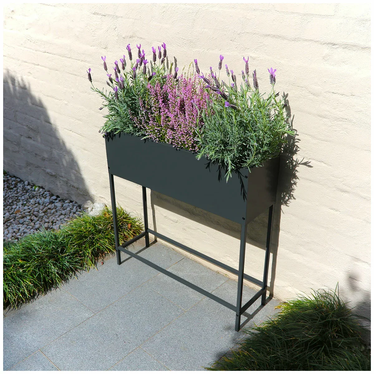 Greenlife Raised Planter Box Set of 2 Steel Garden Herb Vegetable Grow Bed