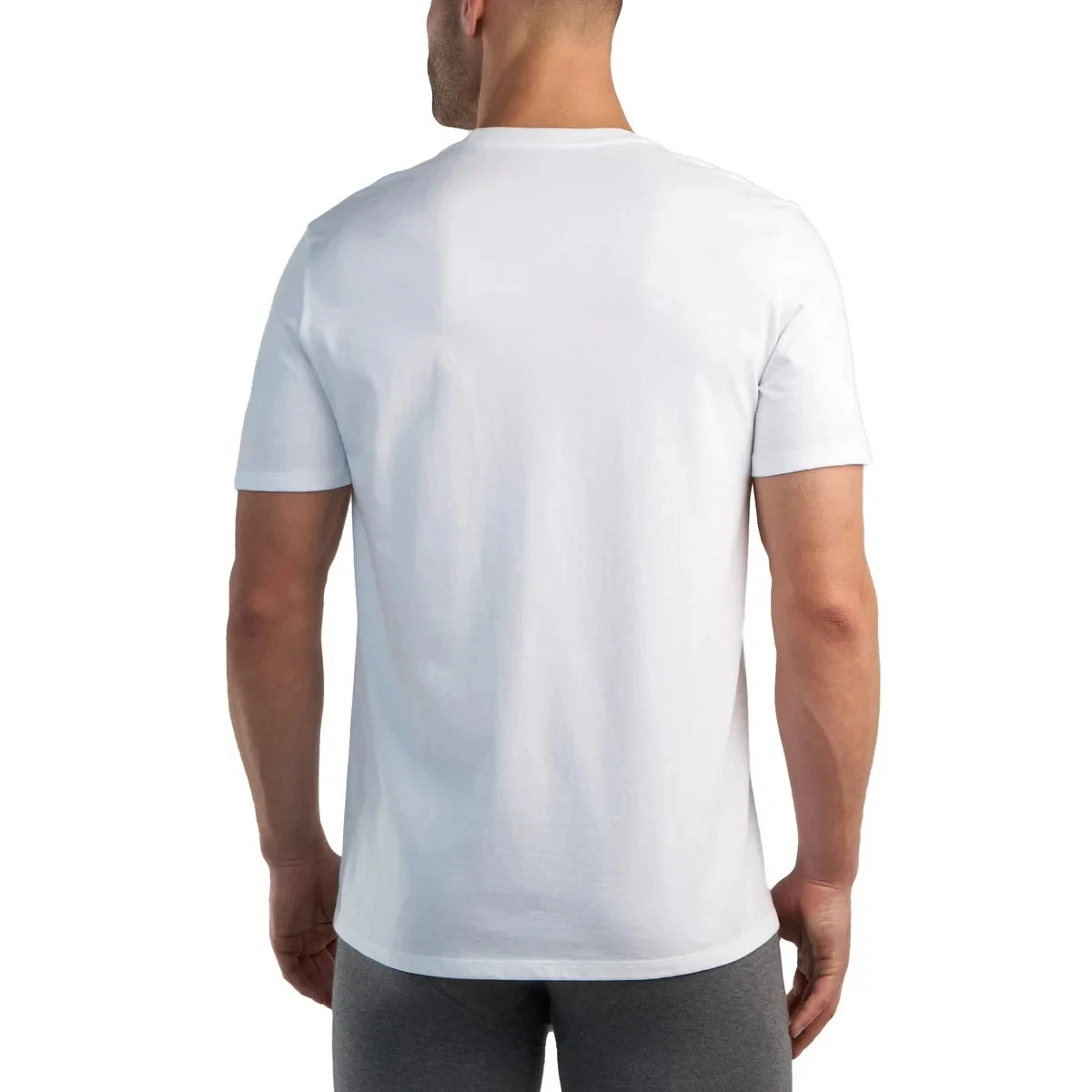 Kirkland Signature Men's Crew Tee Shirt 6 Pack Small - White