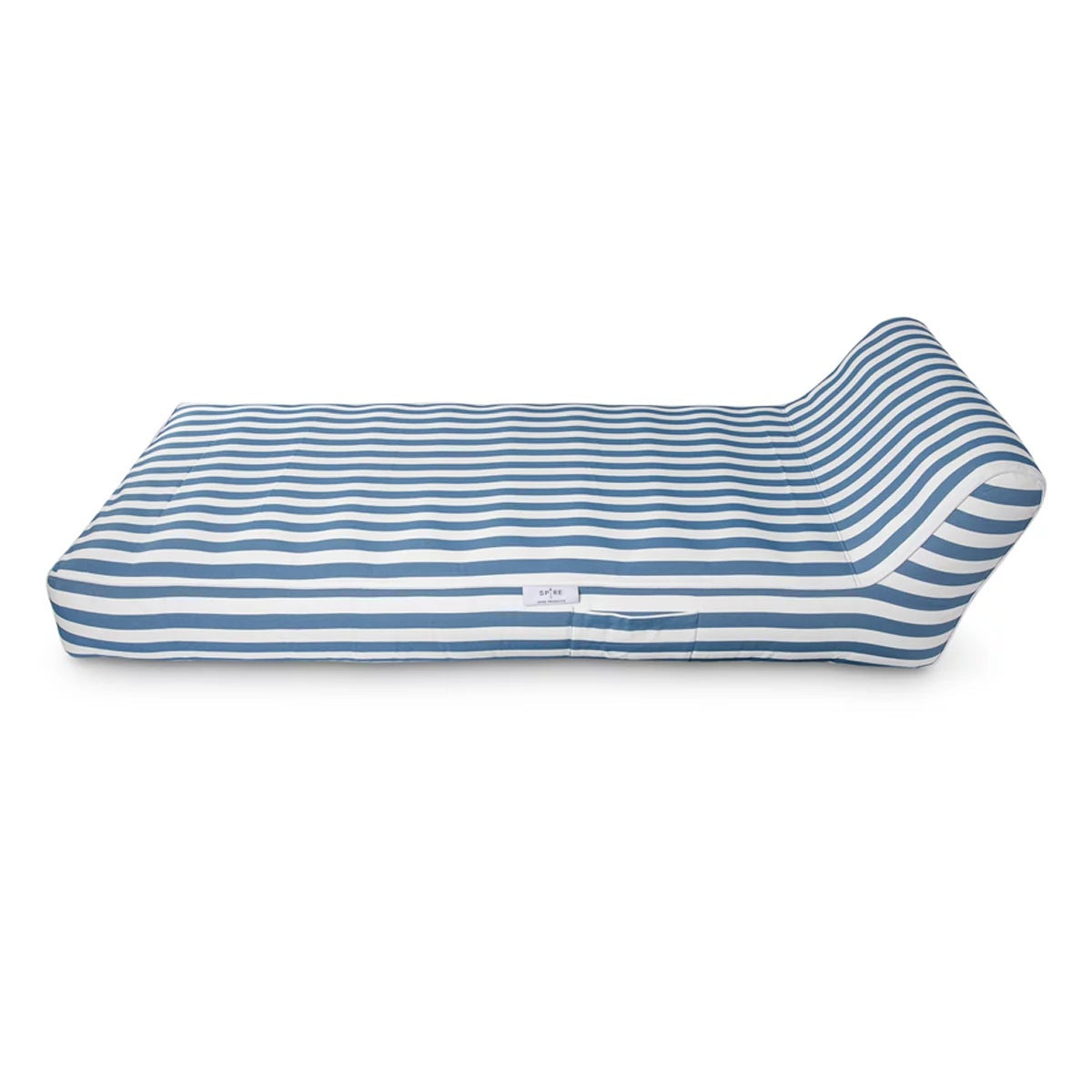 Spire Paradisus Inflatable Pool Lounge Blue Stripe 2 Air Chambers Side Pockets