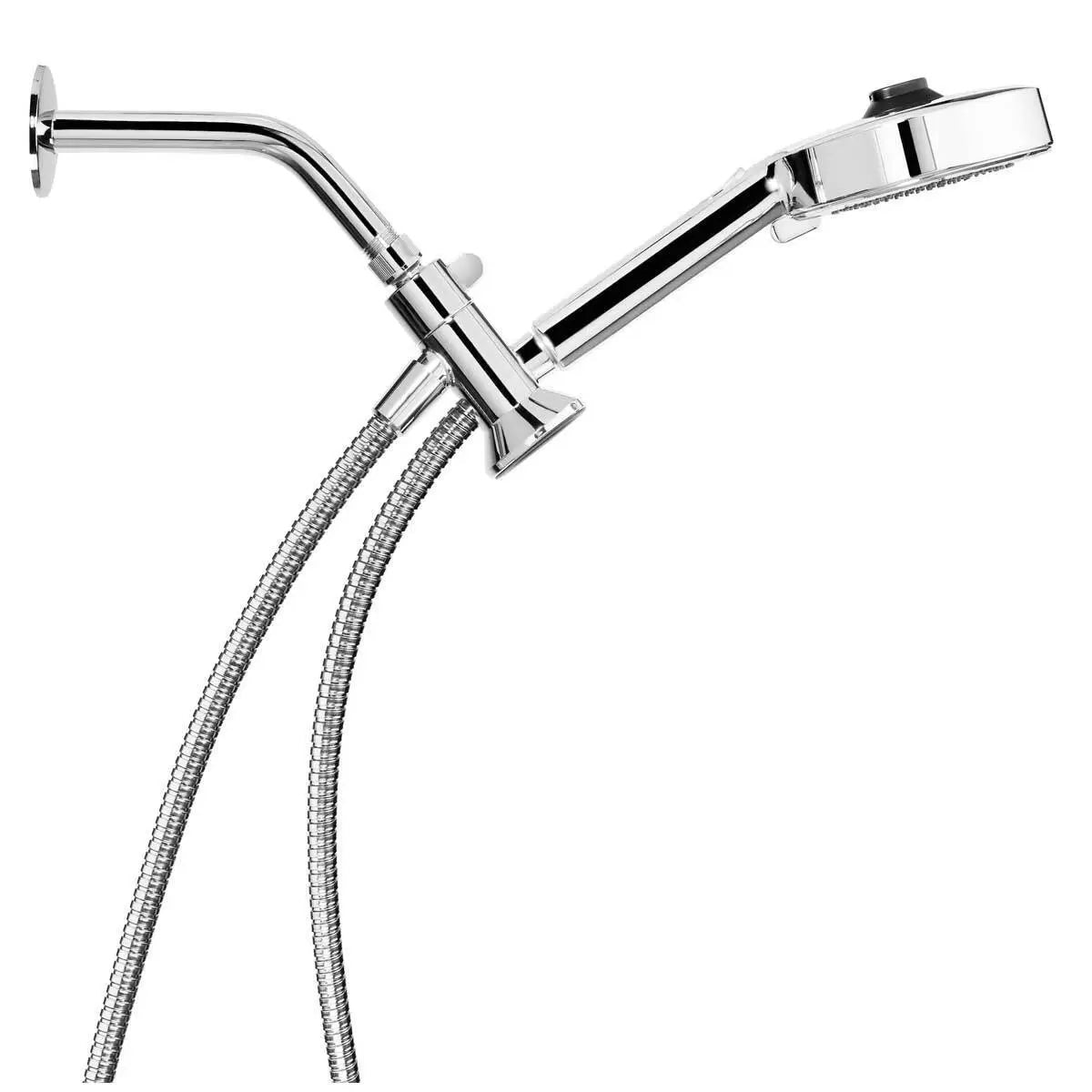 Brondell Powerspray Shower Adjustable Head 5 Spray Dual Docking Chrome Handheld